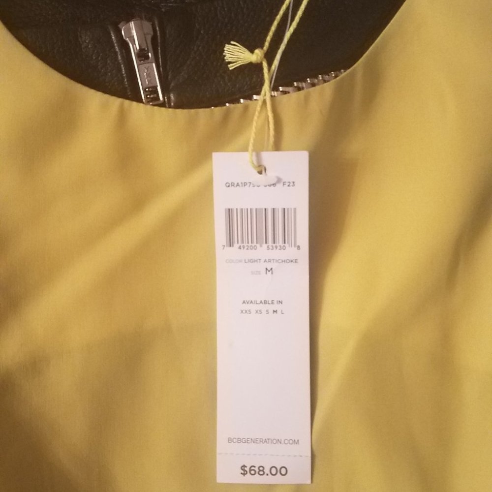 BCBGeneration Artichoke Double-Strap Tank Blouse Sz M NWT - Picture 6 of 7